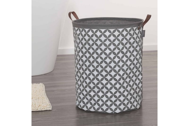 Sealskin Tvättkorg Diamonds grå 60 L 362302012 - Möbler - Tillbehör & accessoarer - Badrumstillbehör