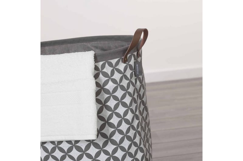 Sealskin Tvättkorg Diamonds grå 60 L 362302012 - Möbler - Tillbehör & accessoarer - Badrumstillbehör