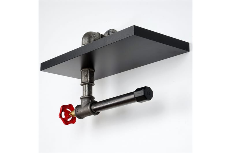 Chandina Toalettpappershållare 30x14 cm - Svart - Möbler - Tillbehör & accessoarer - Badrumstillbehör - Toalettpappershållare