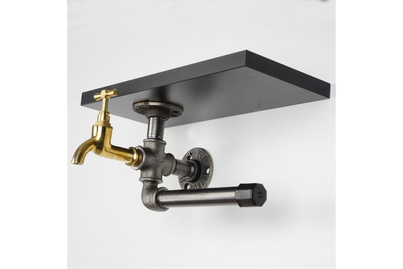 Chandina Toalettpappershållare 30x17 cm - Svart - Möbler - Tillbehör & accessoarer - Badrumstillbehör - Toalettpappershållare