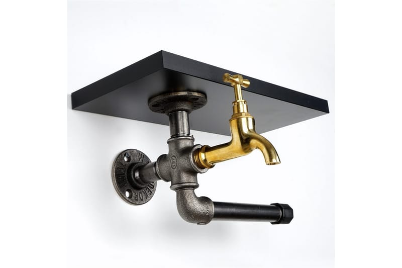 Chandina Toalettpappershållare 30x17 cm - Svart - Möbler - Tillbehör & accessoarer - Badrumstillbehör - Toalettpappershållare