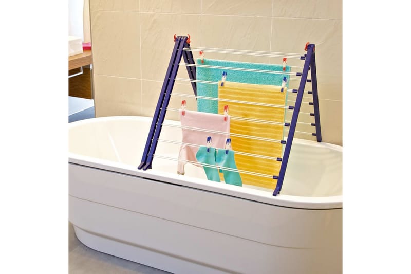 Leifheit Torkställning för badkar Pegasus Bath 190 81702 - Möbler - Tillbehör & accessoarer - Badrumstillbehör - Toalettpappershållare