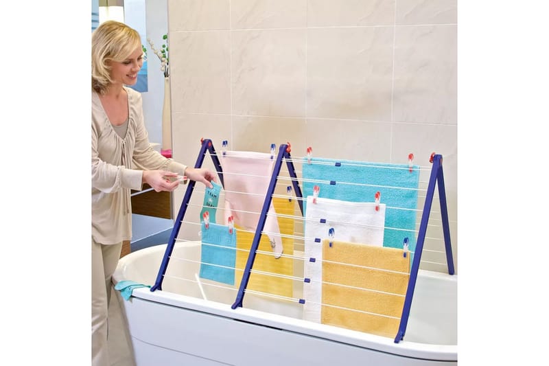 Leifheit Torkställning för badkar Pegasus Bath 190 81702 - Möbler - Tillbehör & accessoarer - Badrumstillbehör - Toalettpappershållare