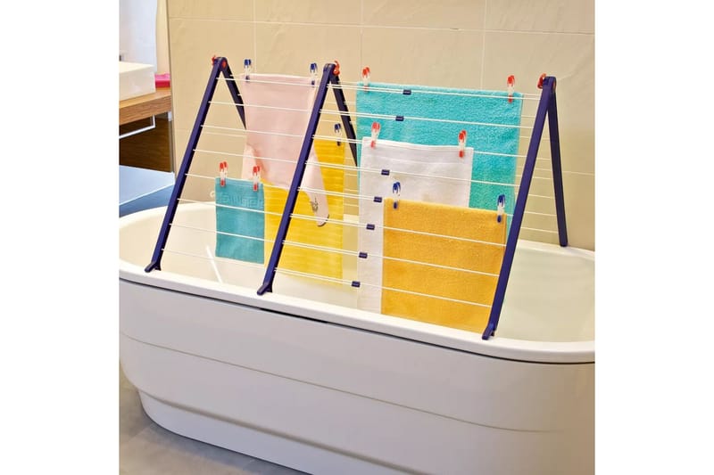 Leifheit Torkställning för badkar Pegasus Bath 190 81702 - Möbler - Tillbehör & accessoarer - Badrumstillbehör - Toalettpappershållare