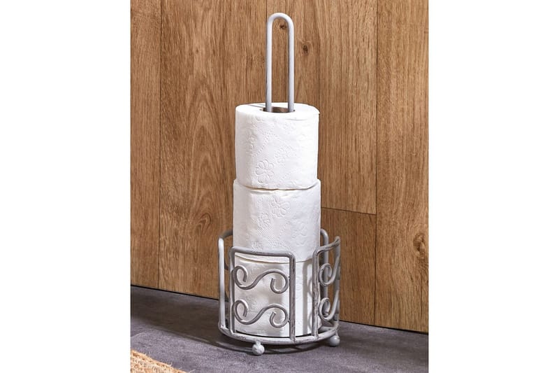 Toalettpappershållare Mandi Grå - Grå - Möbler - Tillbehör & accessoarer - Badrumstillbehör - Toalettpappershållare