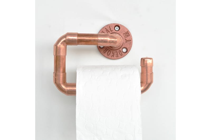 TOALETTPAPPERSHÅLLARE 12x16 cm Roséguld - Möbler - Tillbehör & accessoarer - Badrumstillbehör - Toalettpappershållare