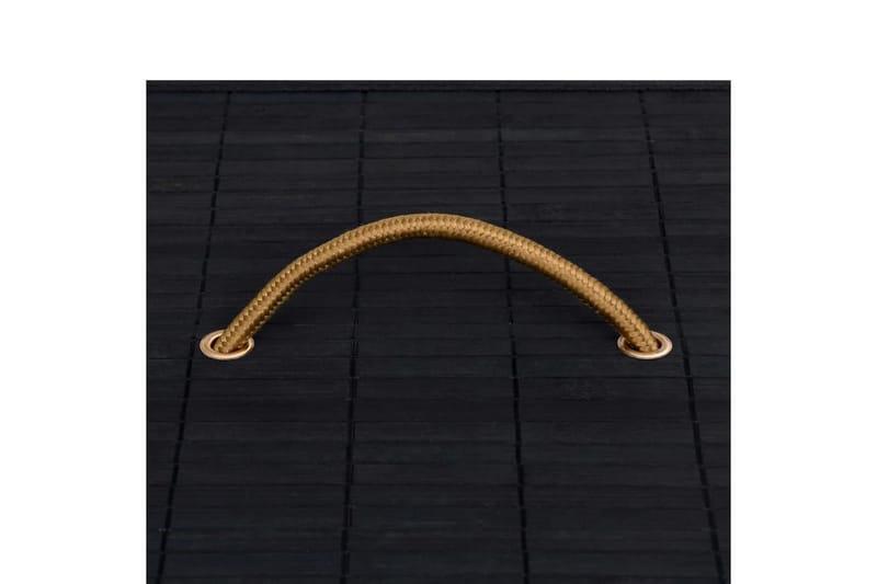 Tvättkorg bambu svart 100 L - Svart - Möbler - Tillbehör & accessoarer - Badrumstillbehör