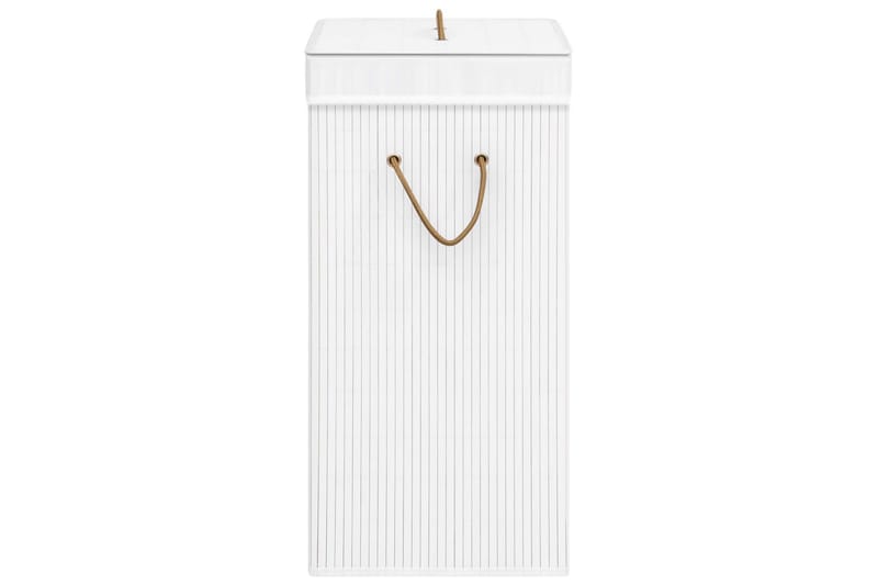 Tvättkorg bambu vit - Vit - Möbler - Tillbehör & accessoarer - Badrumstillbehör