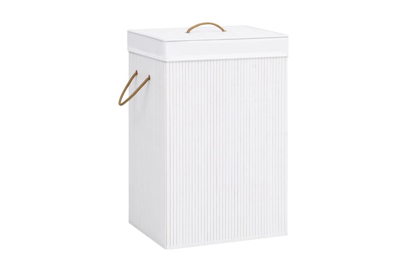 Tvättkorg bambu vit - Vit - Möbler - Tillbehör & accessoarer - Badrumstillbehör