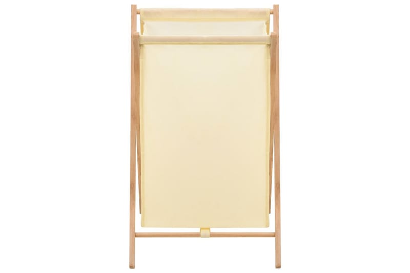 Tvättkorg cedarträ och tyg 42x41x64 cm beige - Beige - Möbler - Tillbehör & accessoarer - Badrumstillbehör