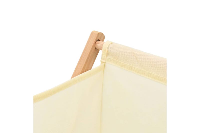 Tvättkorg cedarträ och tyg 42x41x64 cm beige - Beige - Badrumstillbehör - Tvättkorgar