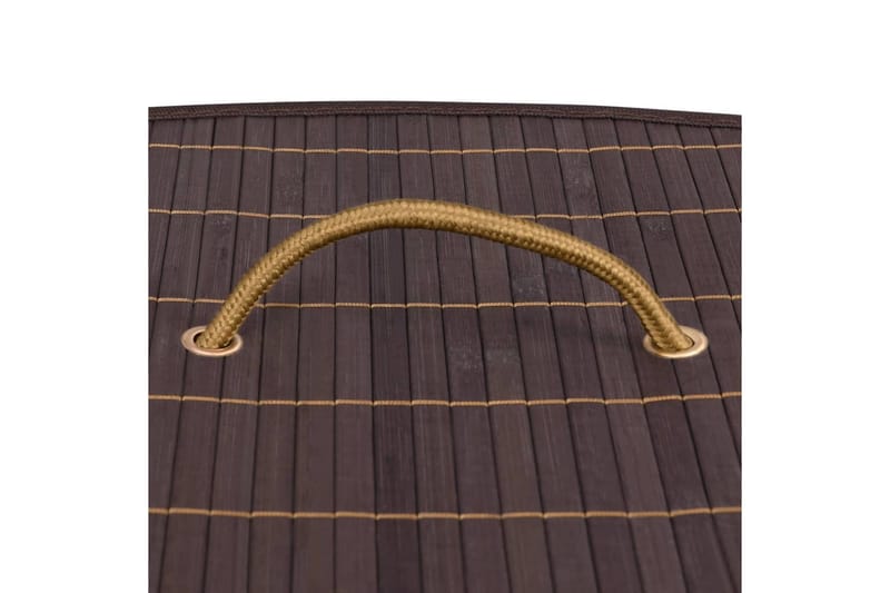 Tvättkorg för hörn bambu brun 60 L - Brun - Möbler - Tillbehör & accessoarer - Badrumstillbehör