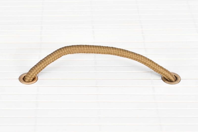 Tvättkorg för hörn bambu vit 60 L - Vit - Möbler - Tillbehör & accessoarer - Badrumstillbehör