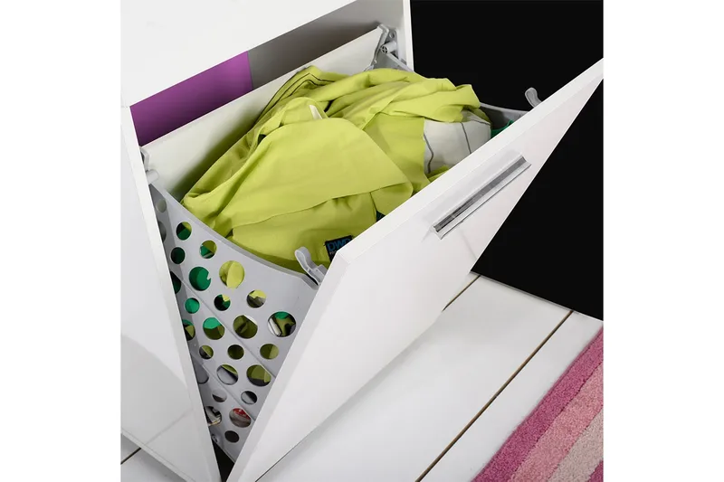 Tvättkorgsskåp 52x83 cm - Vit - Möbler - Tillbehör & accessoarer - Badrumstillbehör