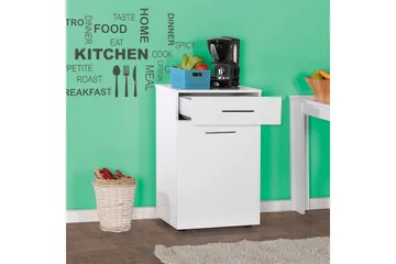 Tvättkorgsskåp 52x83 cm - Vit - Möbler - Tillbehör & accessoarer - Badrumstillbehör