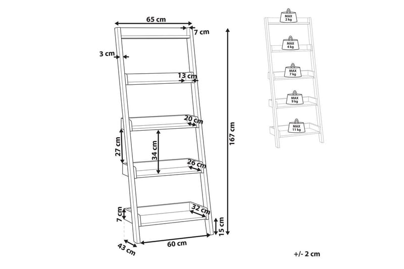 Bokhylla Mobile Trio - Förvaring - Hyllor - Steghylla & trapphylla