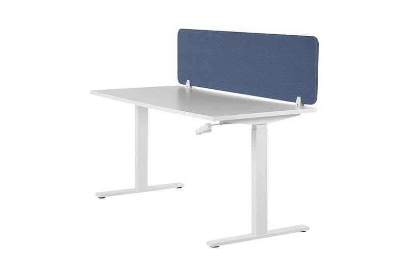 Avskärmning för skrivbord 160 x 40 cm blå WALLY - Blå - Bordstillbehör