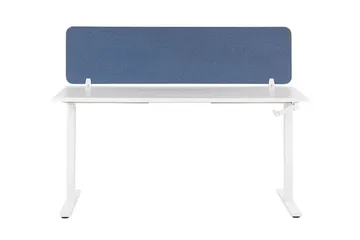 Avskärmning för skrivbord 160 x 40 cm blå WALLY - Blå - Möbler - Tillbehör & accessoarer - Bordstillbehör