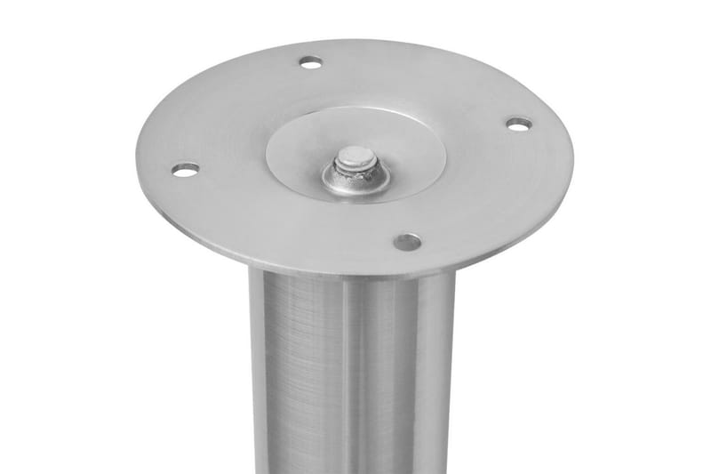 2 Teleskopiska bordsben i borstad nickel 710 mm-1100 mm - Silver - Möbler - Tillbehör & accessoarer - Bordstillbehör - Bordsben