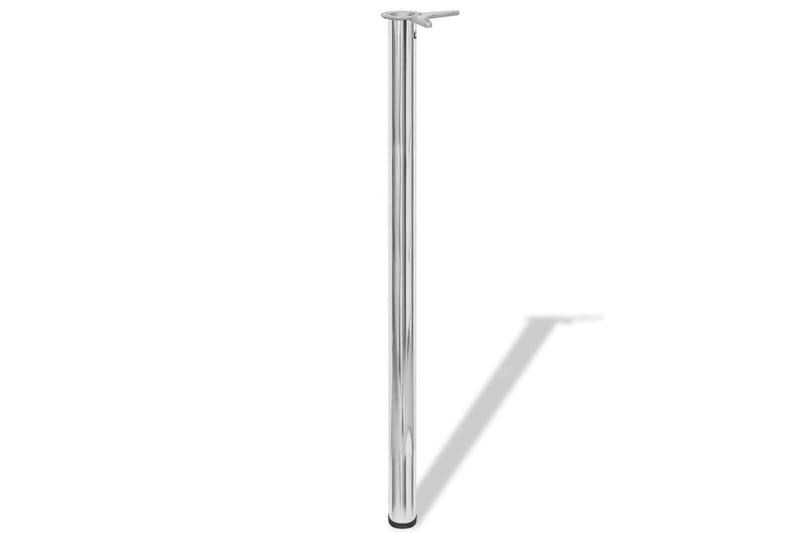 4 Justerbara bordsben i krom 1100 mm - Silver - Möbler - Tillbehör & accessoarer - Bordstillbehör - Bordsben