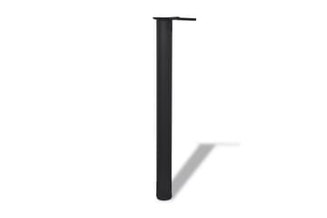 4 Justerbara bordsben i svart 710 mm