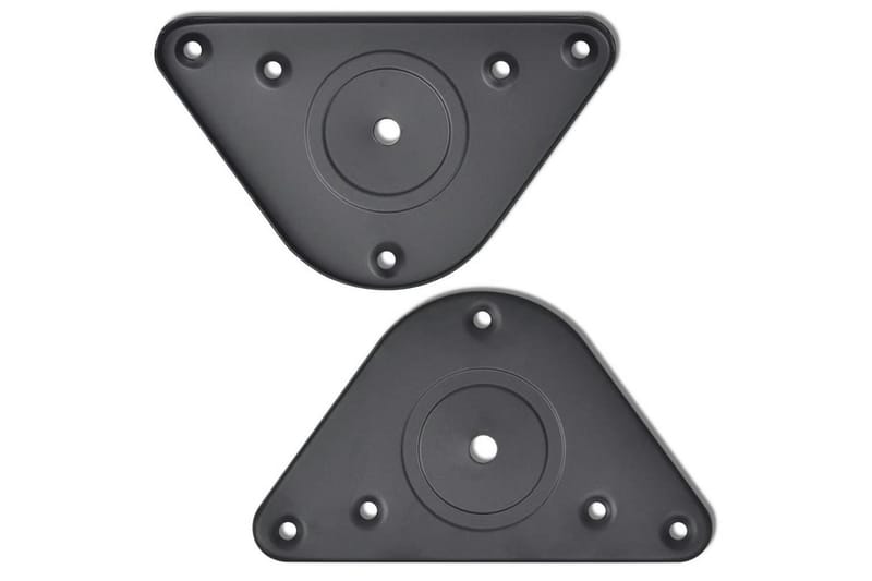 4 Justerbara raka bordsben i svart 710 mm - Svart - Möbler - Tillbehör & accessoarer - Bordstillbehör - Bordsben