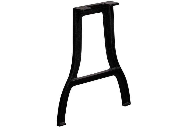 Bordsben 2 st A-ram gjutjärn - Svart - Möbler - Tillbehör & accessoarer - Bordstillbehör - Bordsben