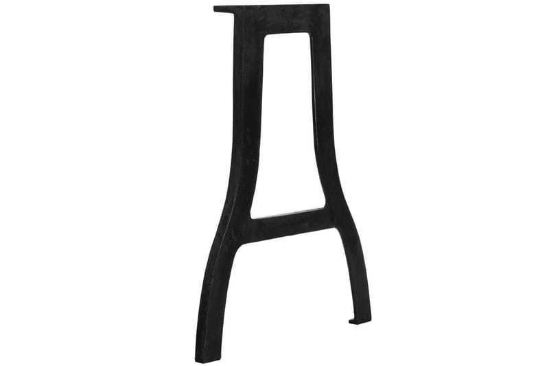 Bordsben 2 st A-ram gjutjärn - Svart - Möbler - Tillbehör & accessoarer - Bordstillbehör - Bordsben