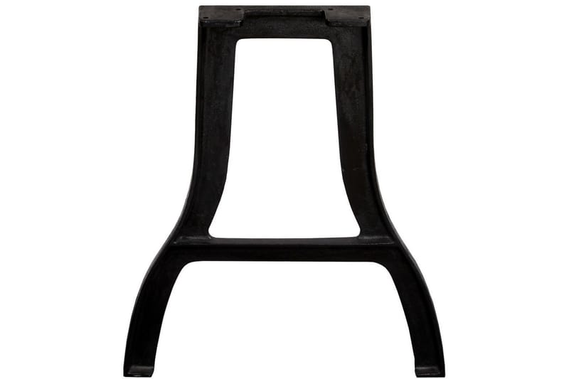 Bordsben 2 st A-ram gjutjärn - Svart - Möbler - Tillbehör & accessoarer - Bordstillbehör - Bordsben