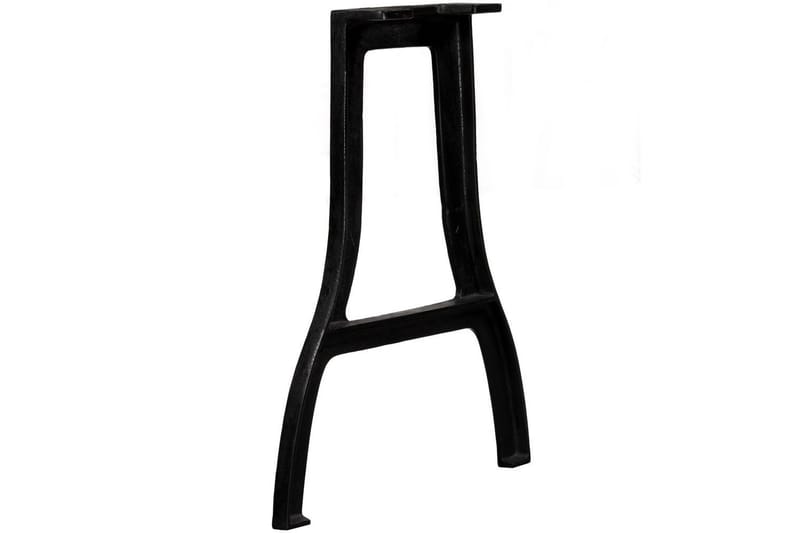 Bordsben 2 st A-ram gjutjärn - Svart - Möbler - Tillbehör & accessoarer - Bordstillbehör - Bordsben