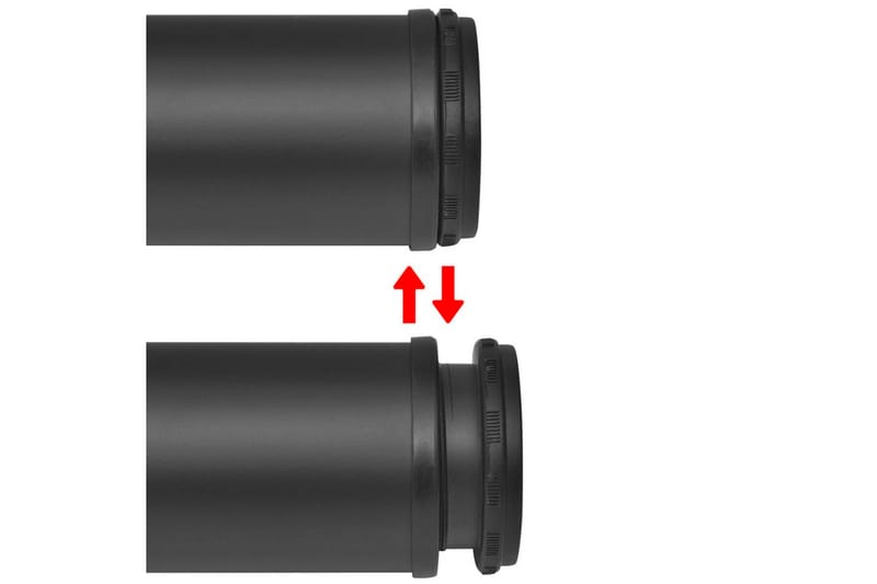 Höjdjusterbara bordsben 4 st 870 mm svart - Svart - Möbler - Tillbehör & accessoarer - Bordstillbehör - Bordsben