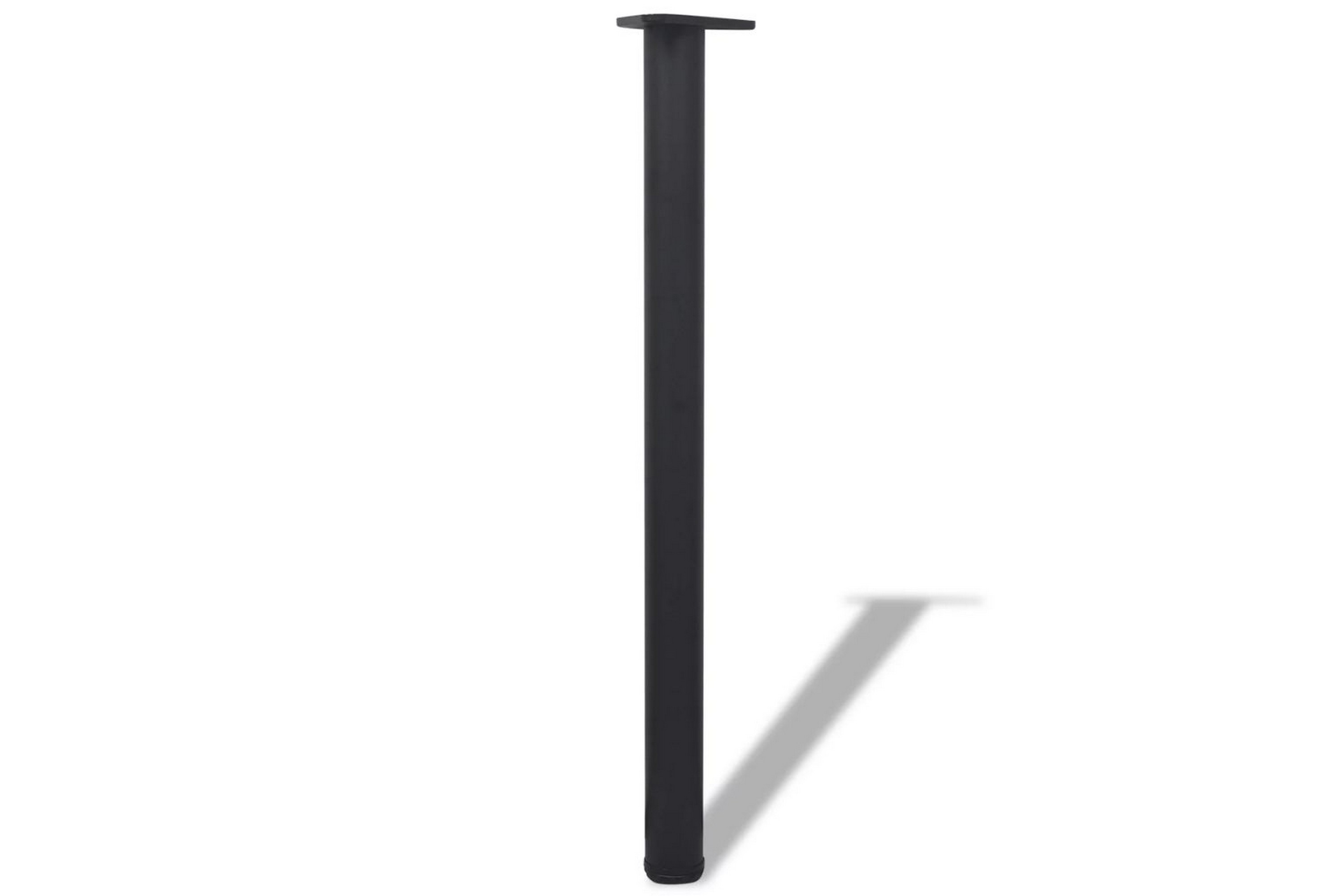 Höjdjusterbara bordsben 4 st 870 mm svart – Svart