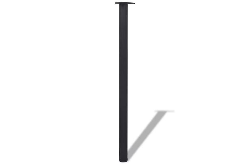 Höjdjusterbara bordsben 4 st svart 1100 mm - Svart - Bordsben