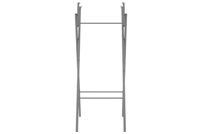 Hopfällbara bordsben silver 45x55x112 cm galvaniserat stål - Silver - Möbler - Tillbehör & accessoarer - Bordstillbehör - Bordsben