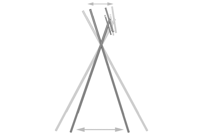 Hopfällbara bordsben silver 45x55x112 cm galvaniserat stål - Silver - Möbler - Tillbehör & accessoarer - Bordstillbehör - Bordsben