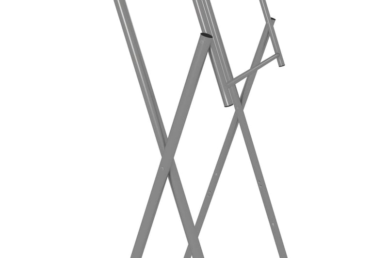 Hopfällbara bordsben silver 45x55x112 cm galvaniserat stål - Silver - Möbler - Tillbehör & accessoarer - Bordstillbehör - Bordsben