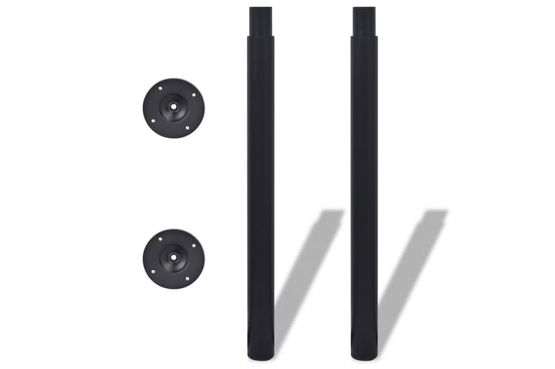 Justerbara bordsben 4 st 710 mm-1100 mm svart - Svart - Möbler - Tillbehör & accessoarer - Bordstillbehör - Bordsben