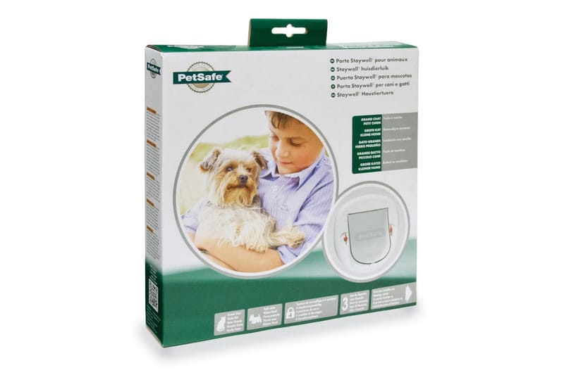 PetSafe 4-vägskattlucka 280 vit 5001 - Möbler - Tillbehör & accessoarer - Bordstillbehör - Bordsben