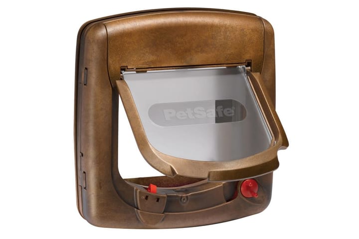 PetSafe Magnetisk 4-vägs kattlucka Deluxe 420 brun 5006 -   - Bordsben