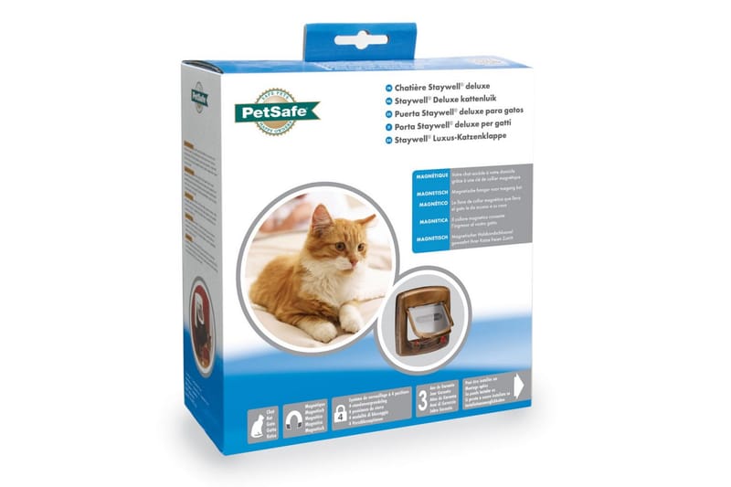 PetSafe Magnetisk 4-vägs kattlucka Deluxe 420 brun 5006 - Möbler - Tillbehör & accessoarer - Bordstillbehör - Bordsben