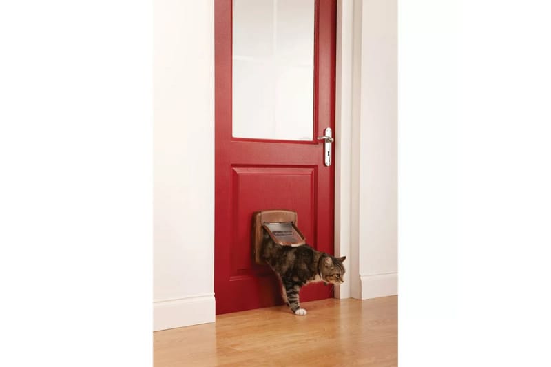PetSafe Magnetisk 4-vägs kattlucka Deluxe 420 brun 5006 - Möbler - Tillbehör & accessoarer - Bordstillbehör - Bordsben