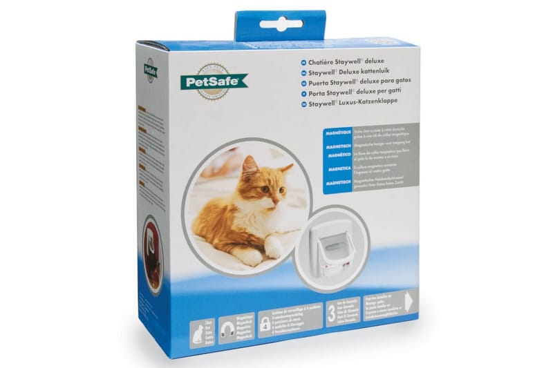 PetSafe Magnetisk 4-vägskattlucka Deluxe 400 vit 5005 - Möbler - Tillbehör & accessoarer - Bordstillbehör - Bordsben