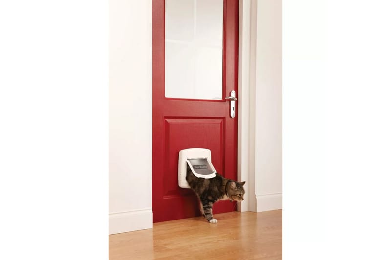 PetSafe Magnetisk 4-vägskattlucka Deluxe 400 vit 5005 - Möbler - Tillbehör & accessoarer - Bordstillbehör - Bordsben