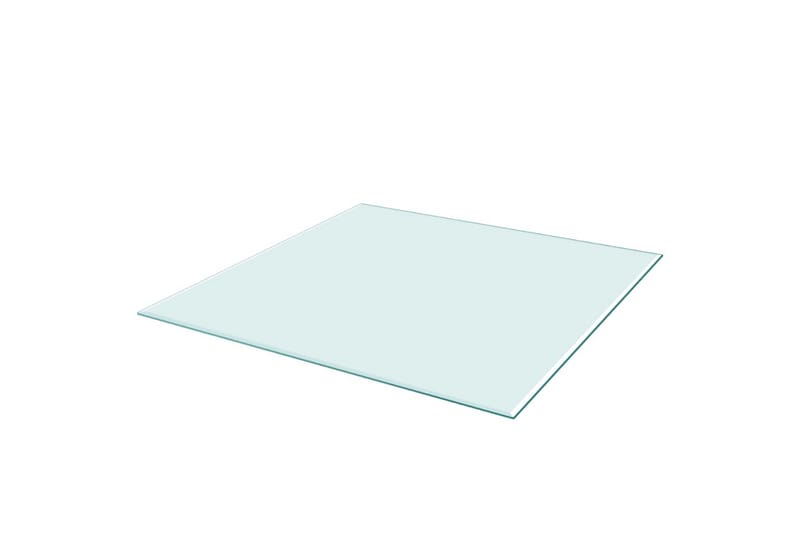 Bordsskiva härdat glas 800x800 mm kvadratisk - Transparent - Möbler - Tillbehör & accessoarer - Bordstillbehör - Bordsskiva
