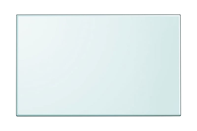 Bordsskiva härdat glas rektangulär 1000x620 mm - Transparent - Bordsskiva