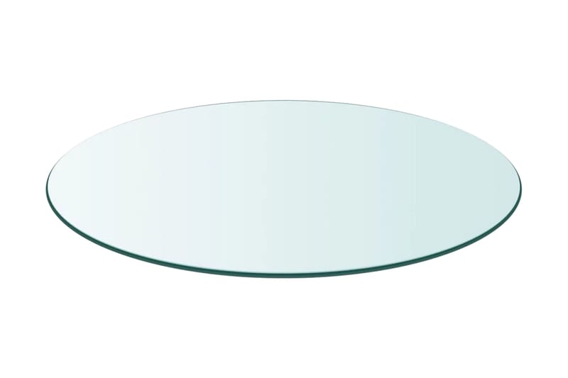 Bordsskiva härdat glas rund 500 mm - Transparent - Möbler - Tillbehör & accessoarer - Bordstillbehör - Bordsskiva