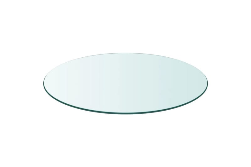Bordsskiva härdat glas rund 700 mm - Transparent - Möbler - Tillbehör & accessoarer - Bordstillbehör - Bordsskiva