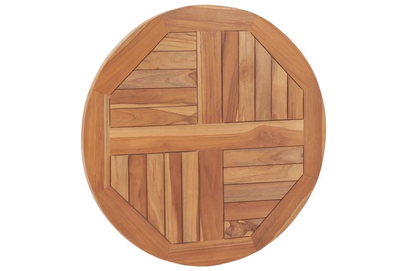 Bordsskiva i massiv teak rund 2,5 cm 60 cm - Brun - Möbler - Tillbehör & accessoarer - Bordstillbehör - Bordsskiva