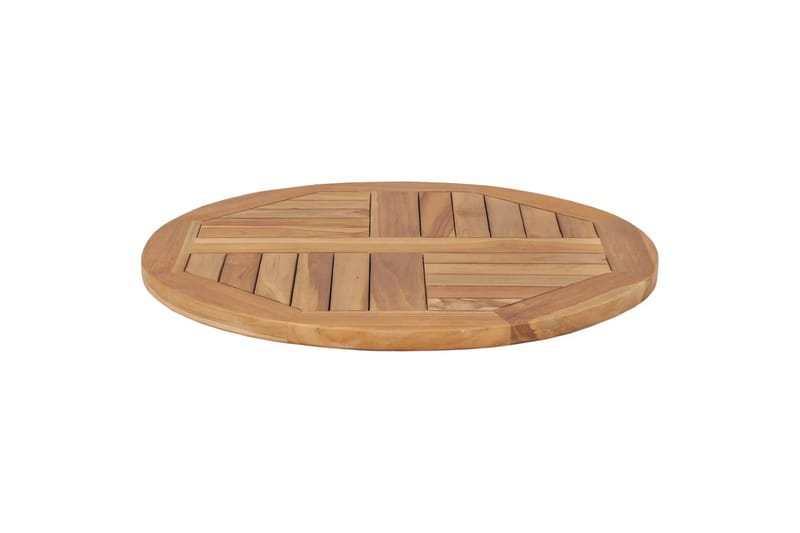 Bordsskiva i massiv teak rund 2,5 cm 60 cm - Brun - Möbler - Tillbehör & accessoarer - Bordstillbehör - Bordsskiva