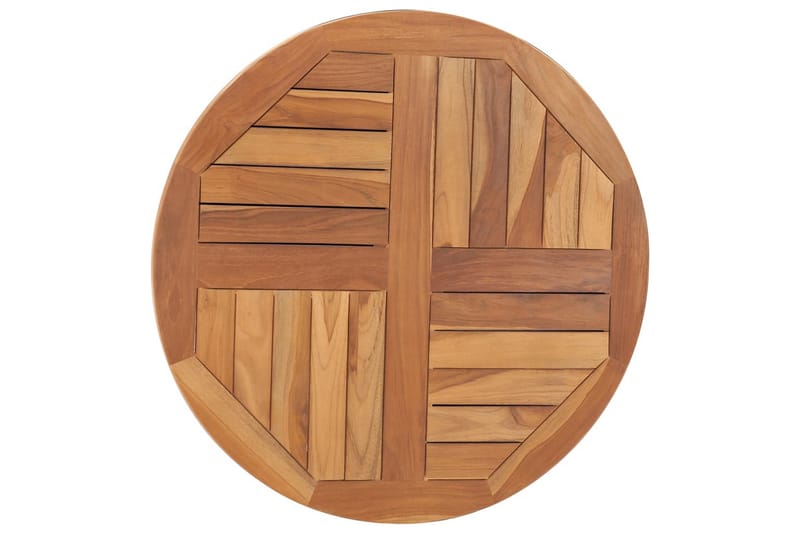 Bordsskiva i massiv teak rund 2,5 cm 70 cm - Brun - Möbler - Tillbehör & accessoarer - Bordstillbehör - Bordsskiva